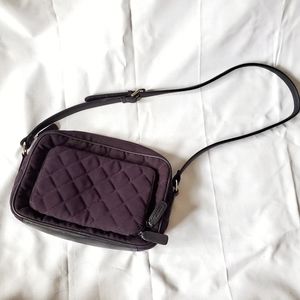 Black Velveteen Quilted Mini Purse | Talbots